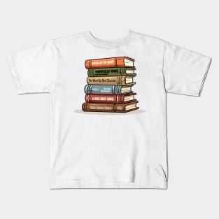 Haruki Murakami Book Stack - Book Lovers Gift Kids T-Shirt